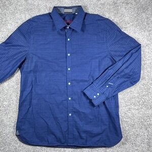 Robert‎ Graham XL Blue Classic Fit Button Down Long Sleeve Cotton Shirt